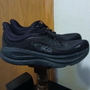 Hoka Bondi 9 Wide – Triple Black (Men's Size 14 2E)